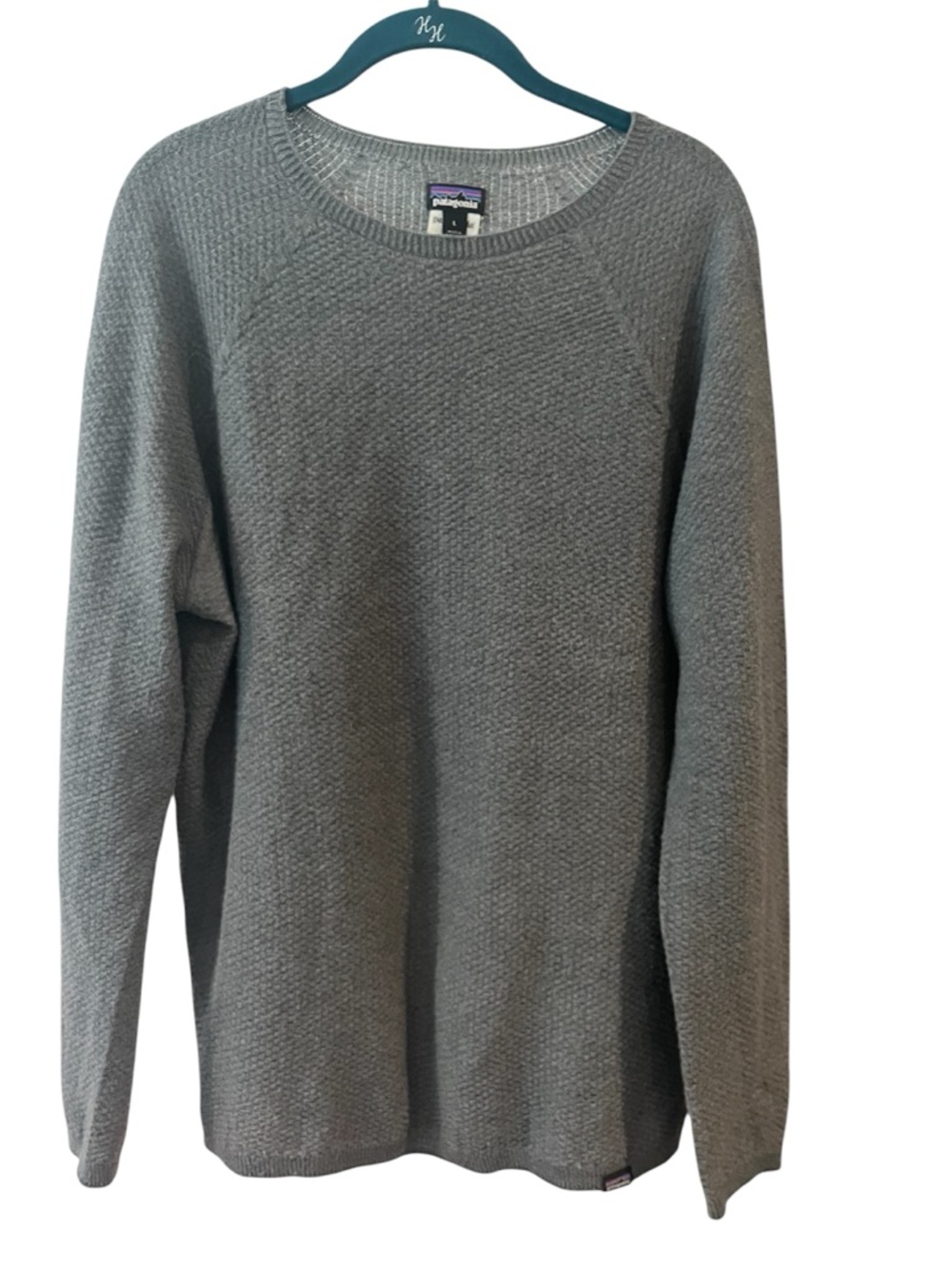 Patagonia Men’s Gray Textured Crewneck Sweater